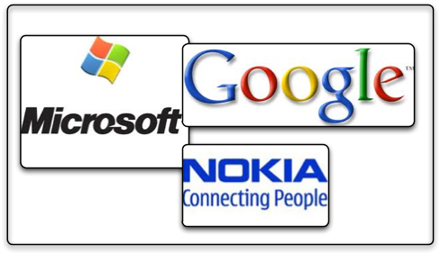 Microsoft, Google, Nokia